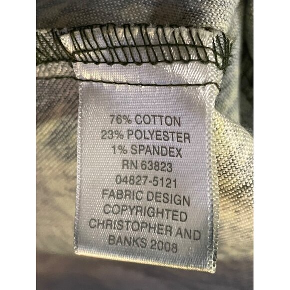 Christopher Banks Jacket Womens PM Petites Used Zip Front Shimmer - Picture 8 of 16